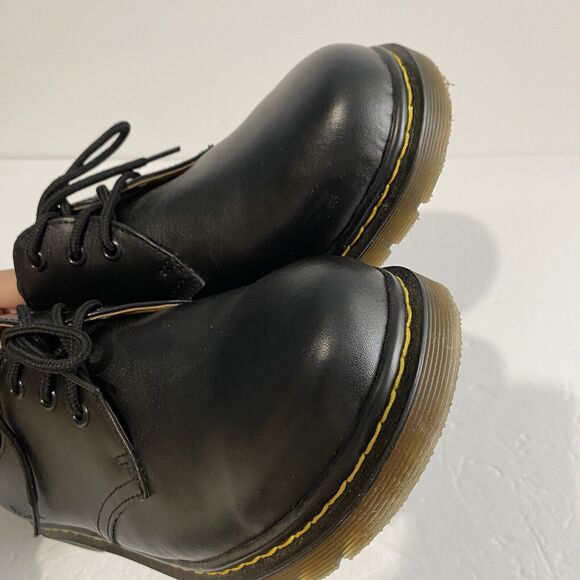 Men's Shoes Dr. Martens 1461 3 Eye Leather Oxfords 11838002 BLACK SMOOTH - Picture 7 of 9